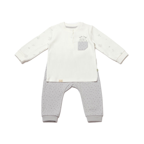 Biorganic Koala Jungle Sweatshi̇rt And Trousers Grey